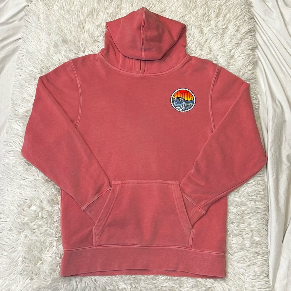 Capitola Coastal Life Company Authentic Surf Supply Hoodie Pink Girl Large